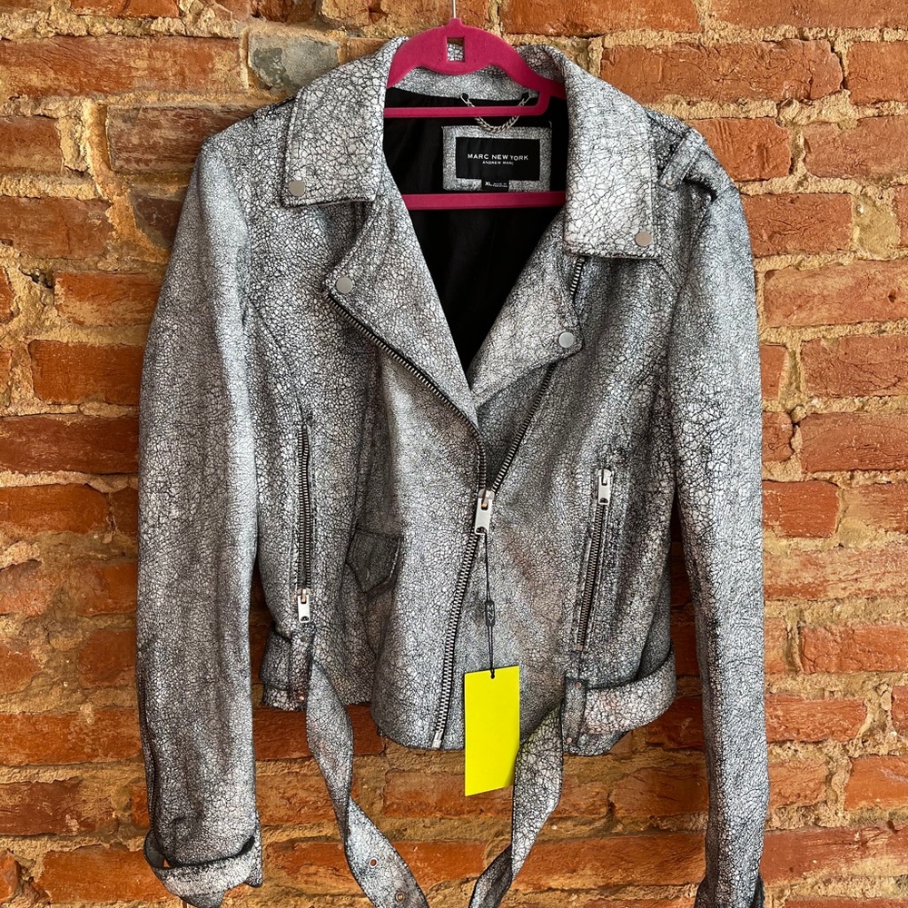 GENUINE CRACKLE LEATHER JACKET